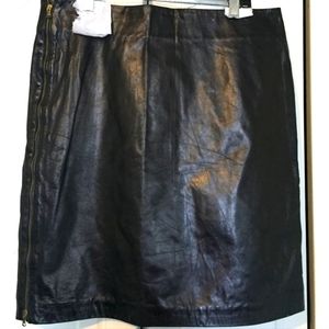 FENDI Mini Leather Skirt (Authentic)